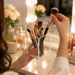 Acrylic Makeup Brush Holders 