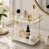 2-tier makeup and skincare organizer for cosmetics, perfumes and beauty essentials