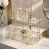2-tier makeup and skincare organizer for cosmetics, perfumes and beauty essentials